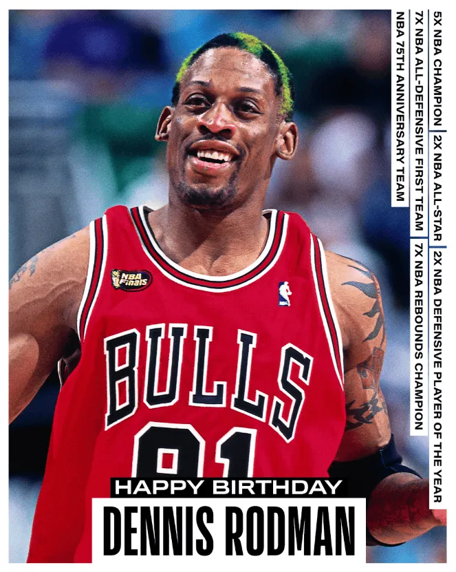 云开体育官网入口-NBA官方：让我们一起祝愿罗德曼65岁生日快乐